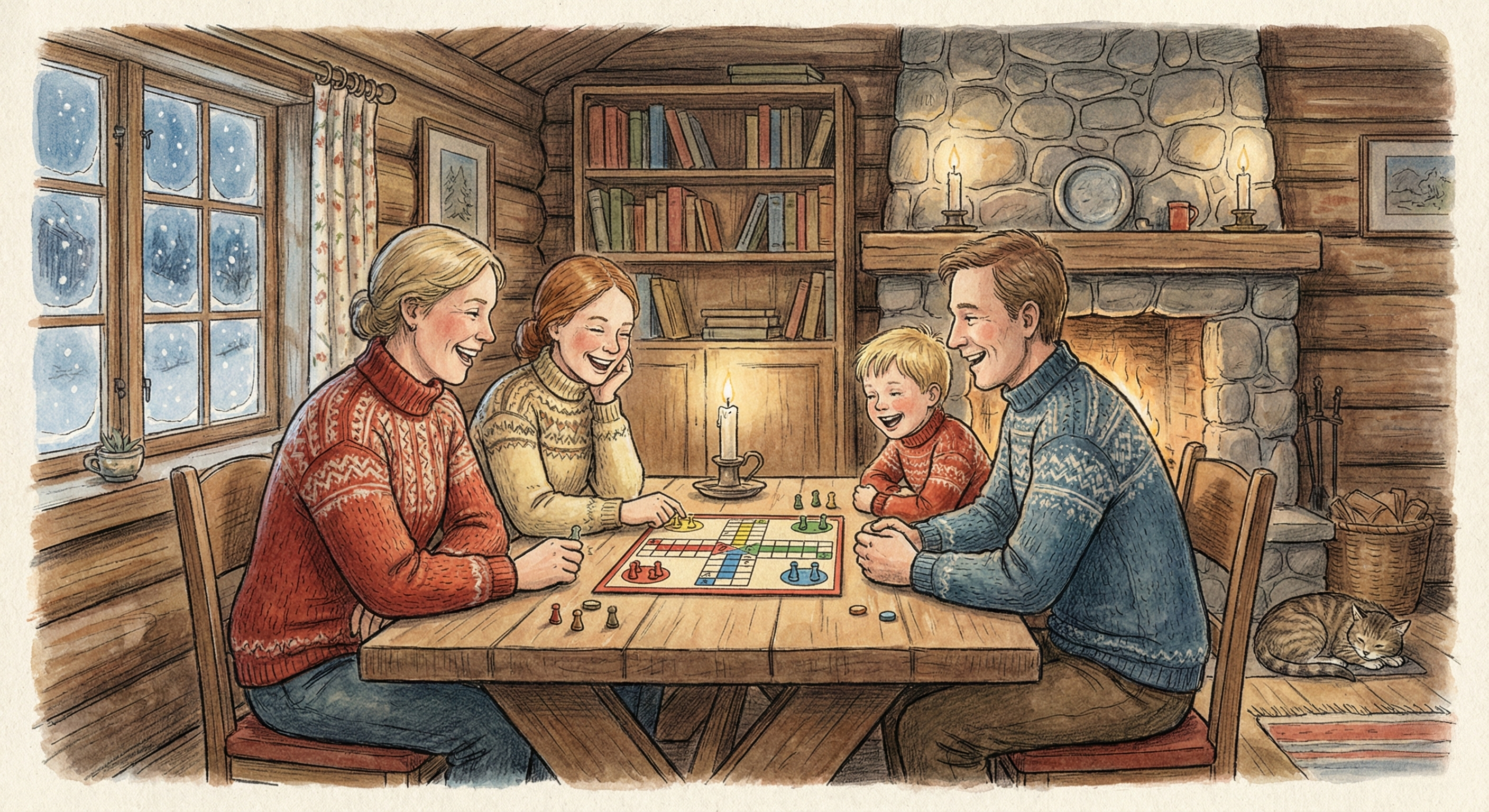 Koselig jul med familien